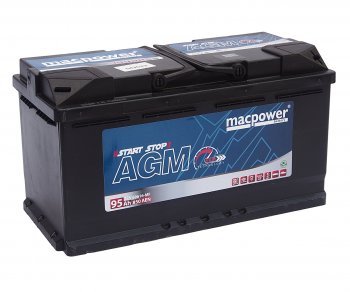 28 949 р. Аккумулятор MACPOWER AGM 95Ач обратная полярность MACPOWER 6ст95(0) 95agm69616  с доставкой в г. Керчь. Увеличить фотографию 1