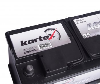 28 999 р. Аккумулятор KORTEX AGM 95Ач обратная полярность KORTEX 6ст95(0) agm595901  с доставкой в г. Керчь. Увеличить фотографию 2