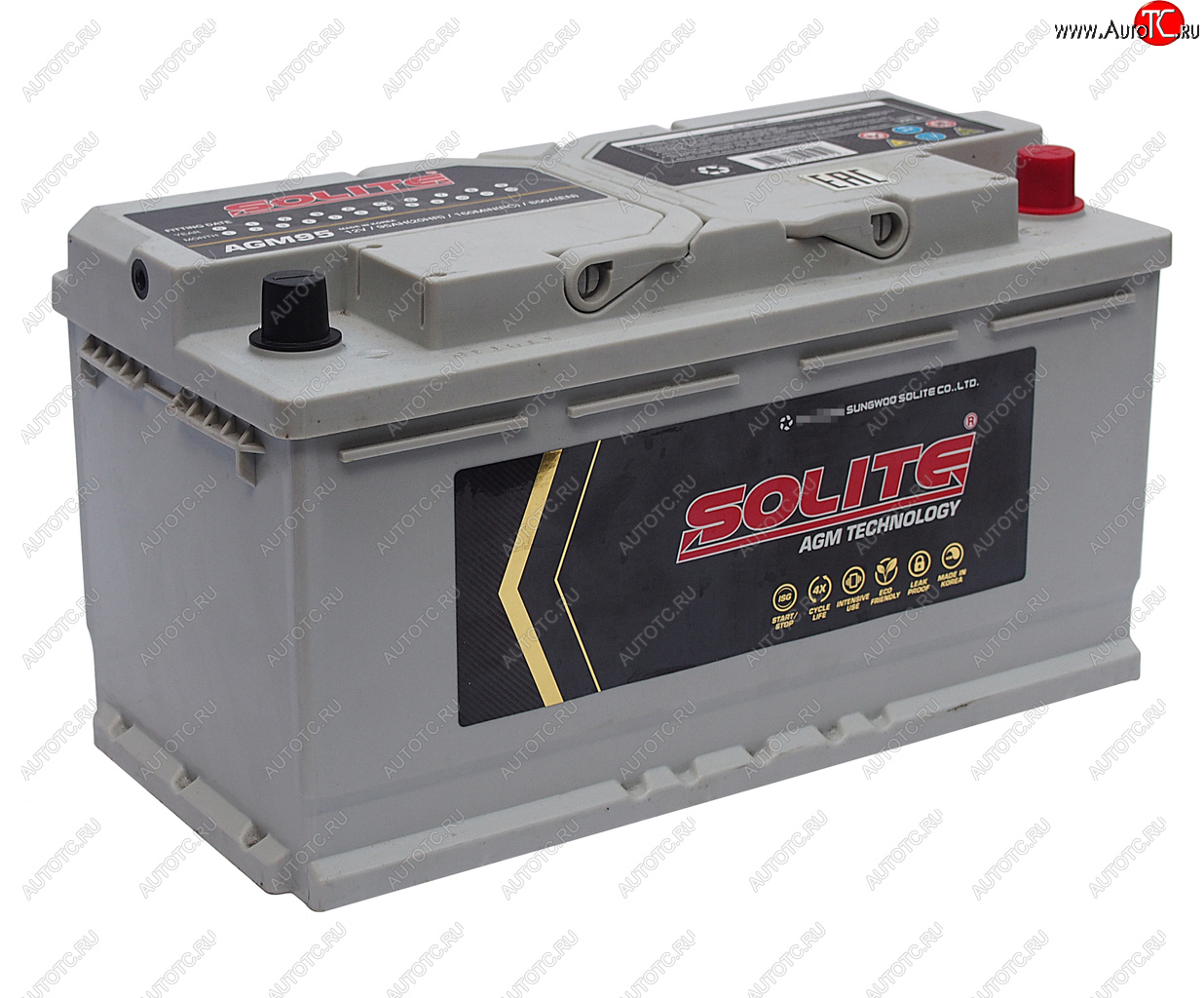 30 999 р. Аккумулятор SOLITE AGM 95Ач обратная полярность SOLITE 6ст95(0) agm95l  с доставкой в г. Керчь