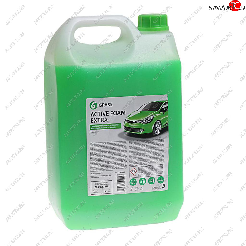 1 999 р. Шампунь для бесконтактной мойки 6кг Active Foam Extra GRASS GRASS 700105  с доставкой в г. Керчь