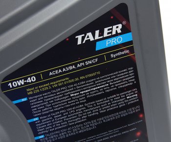 3 399 р. Масло моторное PRO A3B4 10W40 синт.4л TALER TALER 700411  с доставкой в г. Керчь. Увеличить фотографию 2
