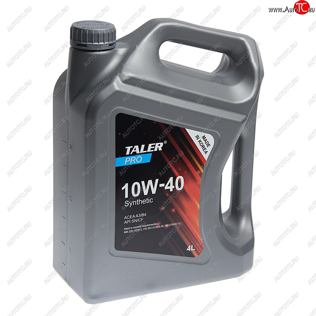 3 399 р. Масло моторное PRO A3B4 10W40 синт.4л TALER TALER 700411  с доставкой в г. Керчь