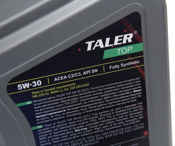 3 899 р. Масло моторное TOP C2C3 5W30 синт.4л TALER TALER 700415  с доставкой в г. Керчь. Увеличить фотографию 2
