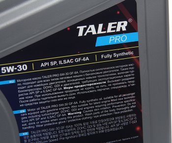 2 699 р. Масло моторное PRO SPGF-6 5W30 синт.4л TALER TALER 700417  с доставкой в г. Керчь. Увеличить фотографию 2