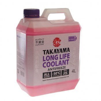 1 029 р. Антифриз фиолетовый Long Life Hybrid -50C 4л TAKAYAMA TAKAYAMA 700506  с доставкой в г. Керчь. Увеличить фотографию 1