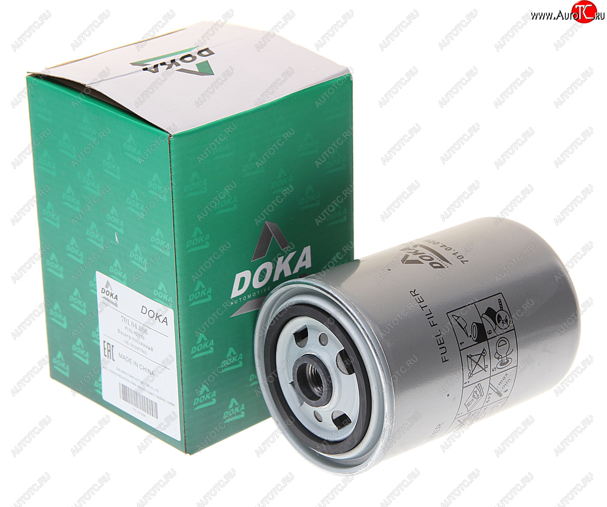 569 р. Фильтр топливный RENAULT Premium,Midlum,Kerax,ЯМЗ (дв.E-TECH ЕВРО-3) (00-) DOKA DOKA 701.04.006  с доставкой в г. Керчь