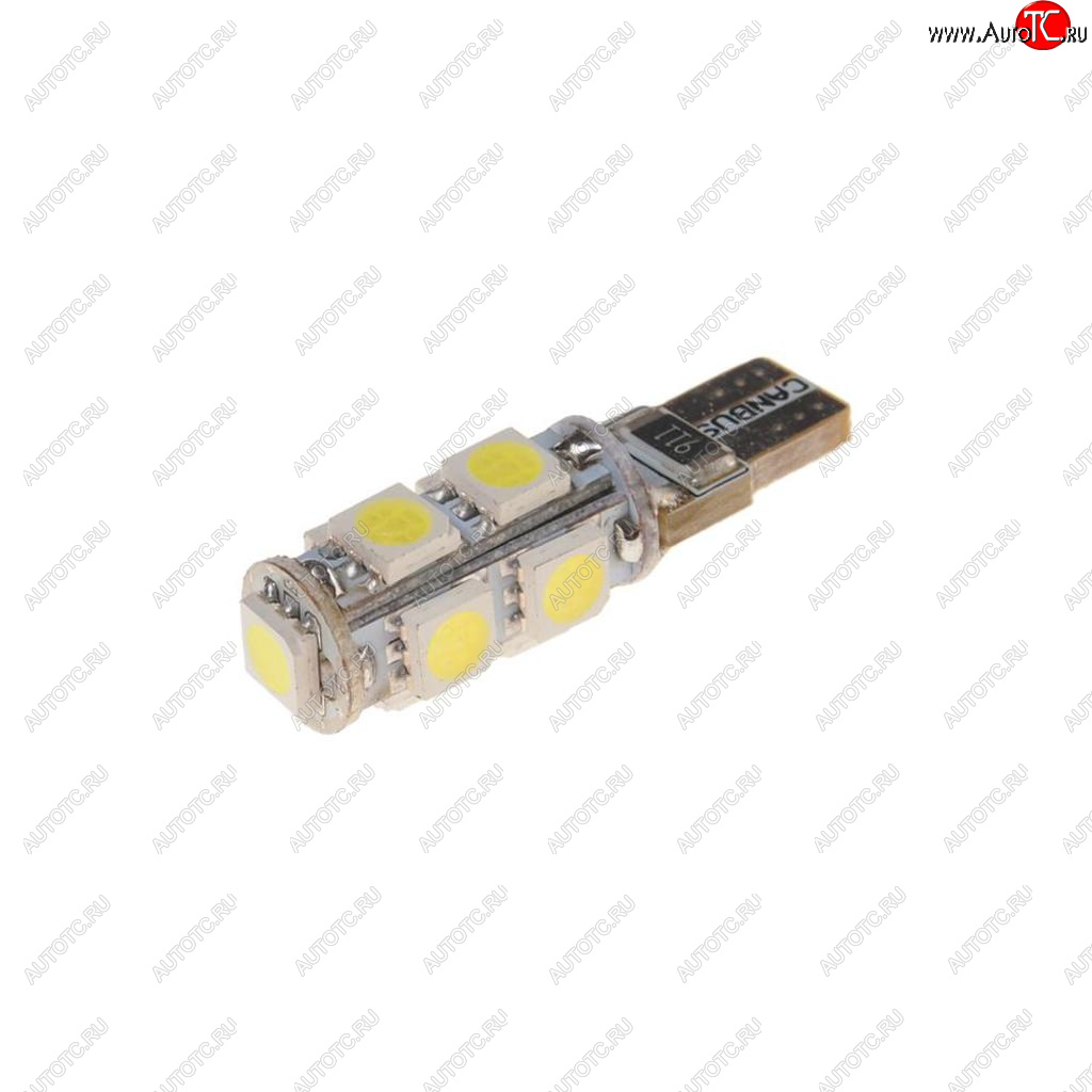 128 р. Лампа светодиодная 24V W5W T10 W2.1x9.5d 6000K 9 LED с обманкой CANbus MEGAPOWER MEGAPOWER-AUTOMOTIVE 70215w-24  с доставкой в г. Керчь