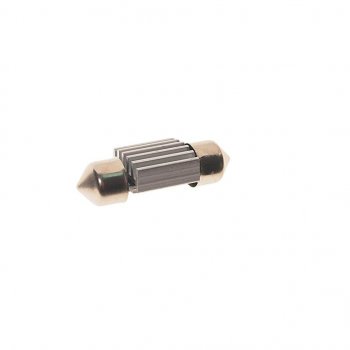 67 р. Лампа светодиодная 24V C5W SV8.5-8 6000K двухцокольная 2 светодиода MEGAPOWER MEGAPOWER-AUTOMOTIVE 70225w-24  с доставкой в г. Керчь. Увеличить фотографию 2