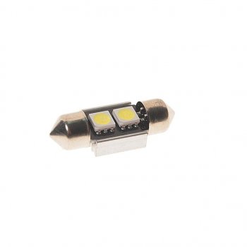 67 р. Лампа светодиодная 24V C5W SV8.5-8 6000K двухцокольная 2 светодиода MEGAPOWER MEGAPOWER-AUTOMOTIVE 70225w-24  с доставкой в г. Керчь. Увеличить фотографию 1