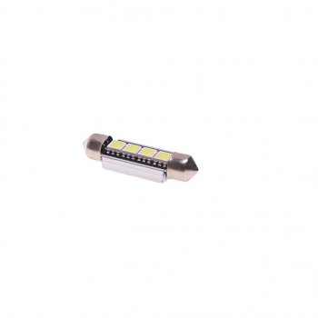 83 р. Лампа светодиодная 12V C5W SV8.5-8 6000K двухцокольная 4 светодиода с обманкой CANbus MEGAPOWER MEGAPOWER-AUTOMOTIVE 70232w  с доставкой в г. Керчь. Увеличить фотографию 1