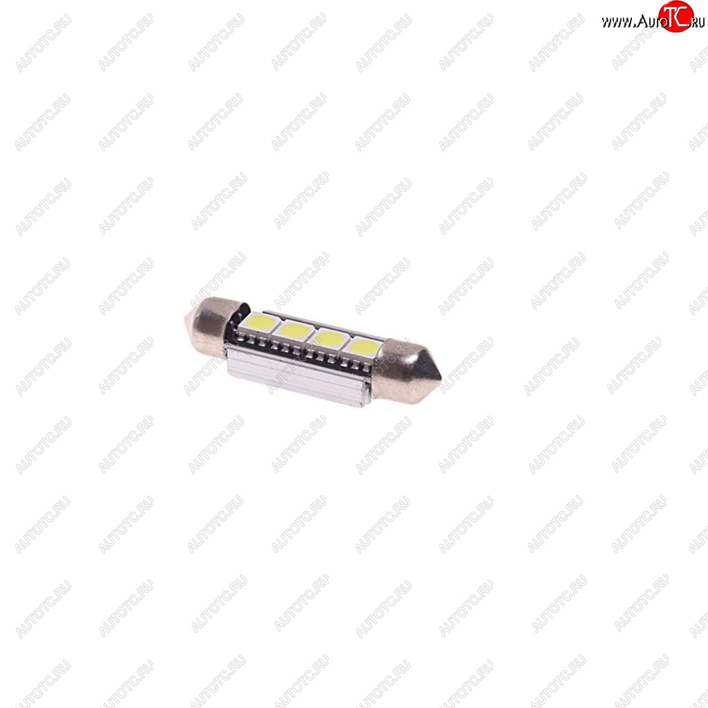 83 р. Лампа светодиодная 12V C5W SV8.5-8 6000K двухцокольная 4 светодиода с обманкой CANbus MEGAPOWER MEGAPOWER-AUTOMOTIVE 70232w  с доставкой в г. Керчь