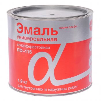 539 р. Краска черная 1.9кг ПФ-115 АЛЬФА АЛЬФА 704  с доставкой в г. Керчь. Увеличить фотографию 1