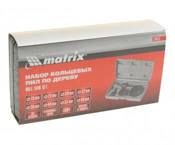 599 р. Набор коронок по дереву 19.0-64.0мм (11шт.) MATRIX MATRIX 70473  с доставкой в г. Керчь. Увеличить фотографию 3