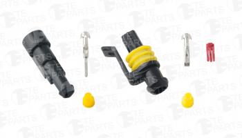 263 р. Разъем IVECO электрический (1-о контактный) (7810017+7810016) TE PARTS TE PARTS 7110033  с доставкой в г. Керчь. Увеличить фотографию 1