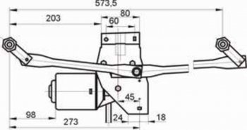 6 799 р. Стеклоочиститель ГАЗ-4301,МАЗ,БЕЛАЗ в сборе КЗАЭ КЗАЭ 711.5205100  с доставкой в г. Керчь. Увеличить фотографию 3