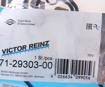 399 р. Прокладка крышки клапанной CHEVROLET Aveo,Lanos,Rezzo VICTOR REINZ VICTOR REINZ 71-29303-00  с доставкой в г. Керчь. Увеличить фотографию 3