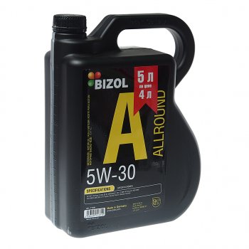 4 549 р. Масло моторное ALLROUND 5W30 синт.5л BIZOL АКЦИЯ BIZOL 71331  с доставкой в г. Керчь. Увеличить фотографию 1