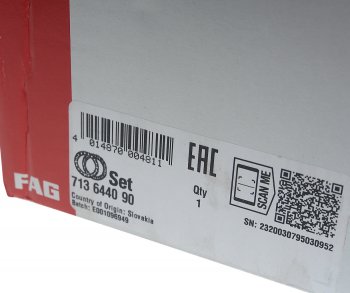 12 499 р. Ступица OPEL Vectra C колеса передняя с подшипником (с датчиком АБС) FAG FAG 713644090  с доставкой в г. Керчь. Увеличить фотографию 3