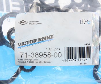1 439 р. Прокладка крышки клапанной AUDI A4 (08-15),A6 (06-) правой VICTOR REINZ VICTOR REINZ 71-38958-00  с доставкой в г. Керчь. Увеличить фотографию 3