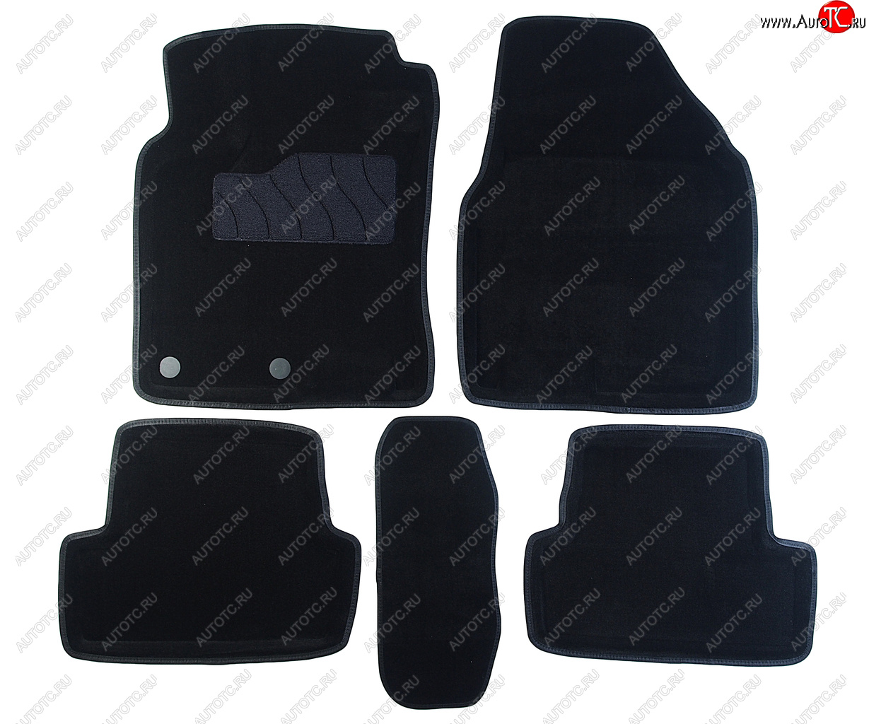 5 999 р. Коврик салона NISSAN Qashqai (07-14) 3D 3-х слойная конструкция черный (5 предм.) SEINTEX SEINTEX 71690  с доставкой в г. Керчь