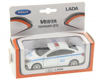 849 р. Модель автомобиля ЛАДА Vesta металлическая WELLY WELLY 727024727048727031  с доставкой в г. Керчь. Увеличить фотографию 1