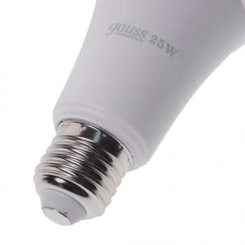419 р. Лампа светодиодная E27 A67 25W (200W) 220V теплый GAUSS GAUSS 73225  с доставкой в г. Керчь. Увеличить фотографию 2