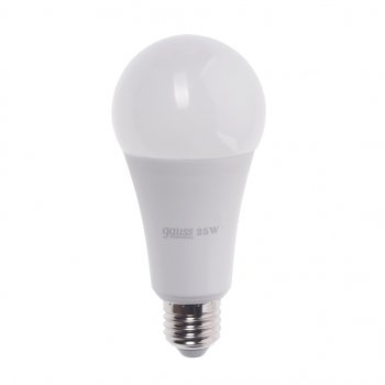 419 р. Лампа светодиодная E27 A67 25W (200W) 220V теплый GAUSS GAUSS 73225  с доставкой в г. Керчь. Увеличить фотографию 1