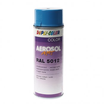 254 р. Краска голубая глянцевая 400мл RAL5012 DUPLI COLOR DUPLI COLOR 733017  с доставкой в г. Керчь. Увеличить фотографию 1