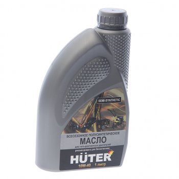 619 р. Масло моторное для 4-х тактных двигателей 4T 10W40 псинт.1л HUTER HUTER 73811  с доставкой в г. Керчь. Увеличить фотографию 1