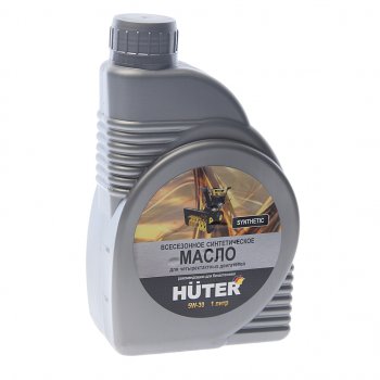 649 р. Масло моторное для 4-х тактных двигателей 4T 5W30 синт.1л HUTER HUTER 73812  с доставкой в г. Керчь. Увеличить фотографию 1
