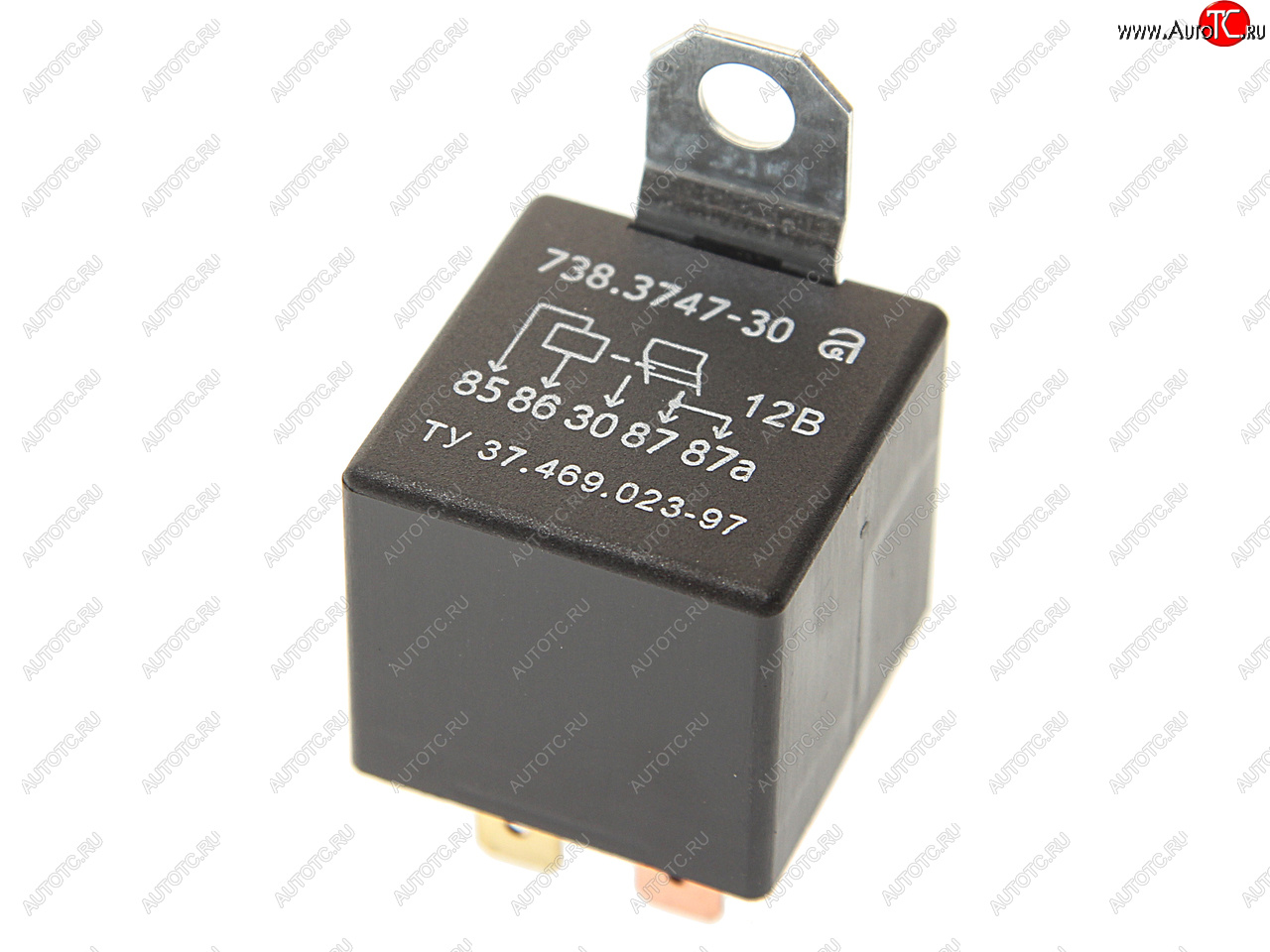 329 р. Реле электромагнитное 12V 5-ти контактное 6520А замык. с кронштейном АВАР АВАР 738.3747-30  с доставкой в г. Керчь