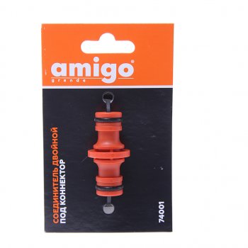 117 р. Соединитель для шланга 12 пластиковый AMIGO AMIGO 74001  с доставкой в г. Керчь. Увеличить фотографию 1