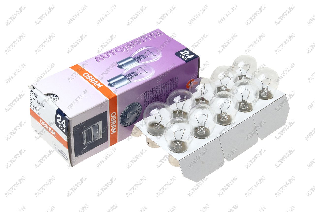 125 р. Лампа 24V P21W BA15s OSRAM OSRAM 7511  с доставкой в г. Керчь