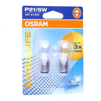 329 р. Лампа 12V P215W BAY15d блистер (2шт.) Ultra Life OSRAM OSRAM 7528ult-02b  с доставкой в г. Керчь. Увеличить фотографию 1