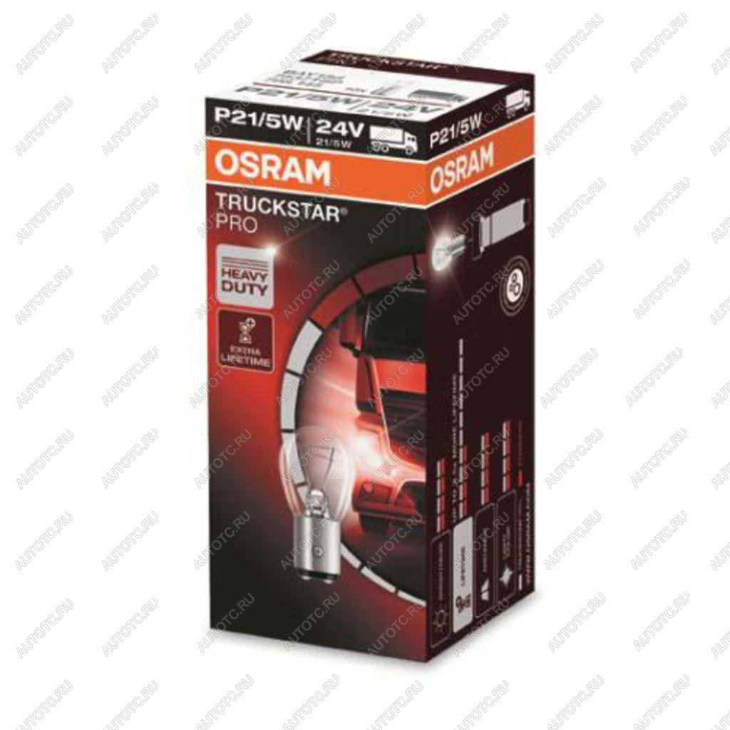 141 р. Лампа 24V P215W BAY15d +100% Truckstar Pro OSRAM OSRAM 7537tsp  с доставкой в г. Керчь