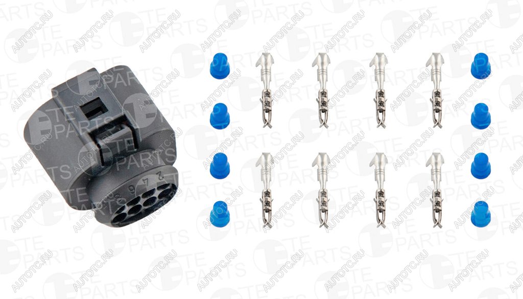 389 р. Разъем VW AUDI SEAT SKODA электрический (8-ми контактный) TE PARTS TE PARTS 7741434  с доставкой в г. Керчь