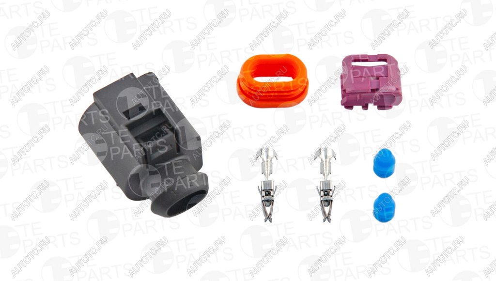 349 р. Разъем VW AUDI SEAT SKODA электрический (2-х контактный) TE PARTS TE PARTS 7746718  с доставкой в г. Керчь