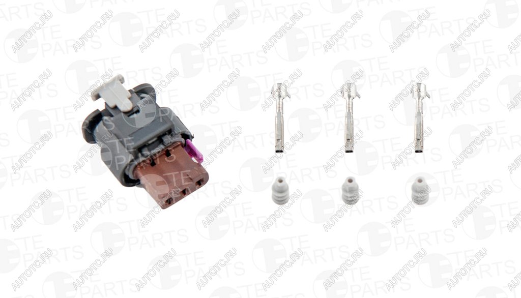 619 р. Разъем VW AUDI SEAT SKODA электрический (3-х контактный) TE PARTS TE PARTS 7747066  с доставкой в г. Керчь