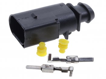 569 р. Разъем VW AUDI SEAT SKODA электрический (2-х контактный) (ответная часть 7810636) TE PARTS TE PARTS 7810637  с доставкой в г. Керчь. Увеличить фотографию 2
