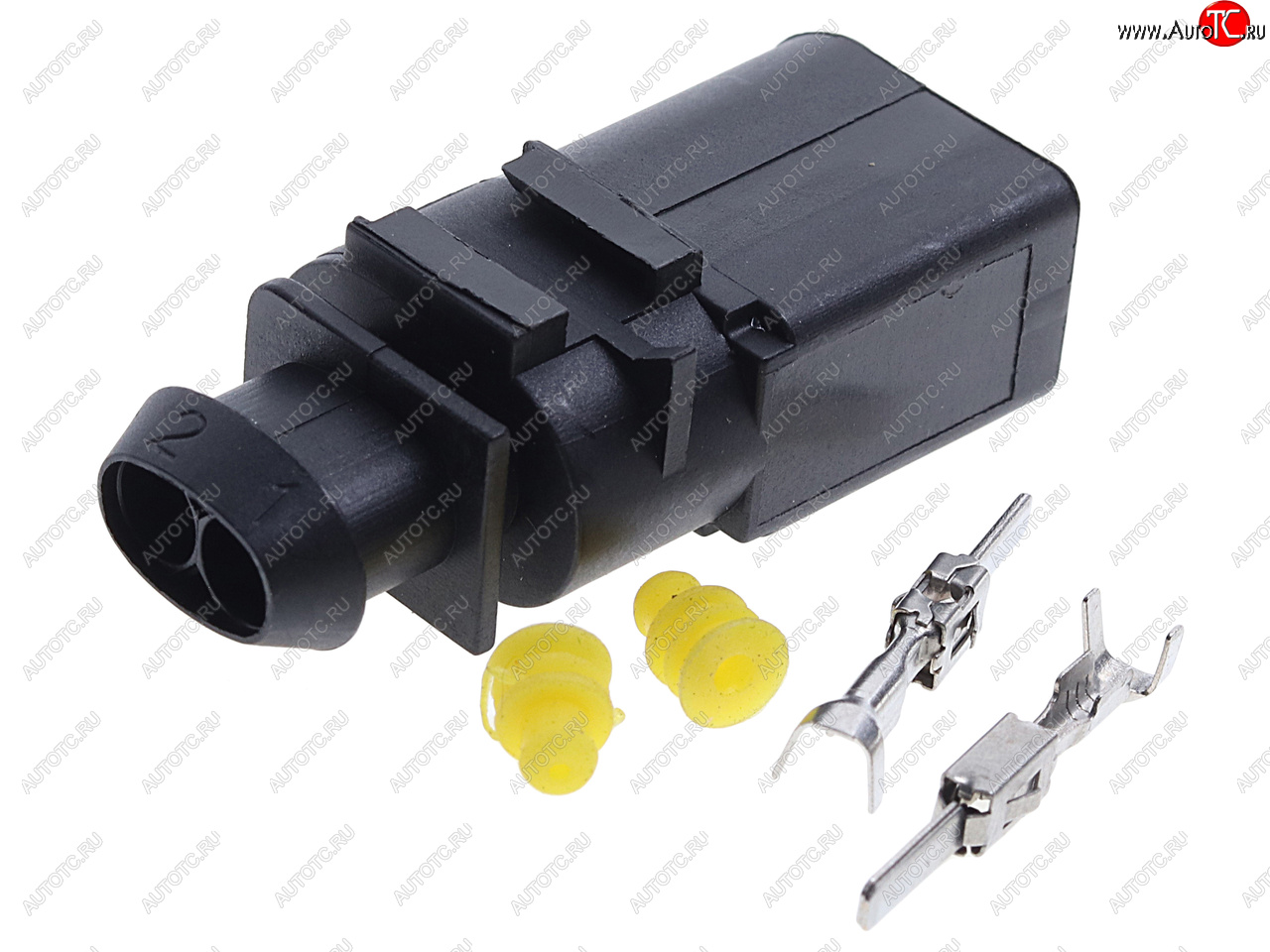 569 р. Разъем VW AUDI SEAT SKODA электрический (2-х контактный) (ответная часть 7810636) TE PARTS TE PARTS 7810637  с доставкой в г. Керчь