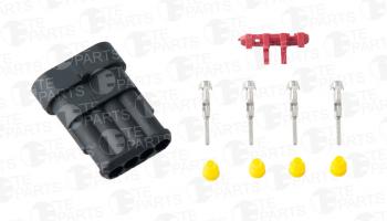 256 р. Разъем IVECO электрический (4-х контактный) (ответная часть 7811032) TE PARTS TE PARTS 7811046  с доставкой в г. Керчь. Увеличить фотографию 1