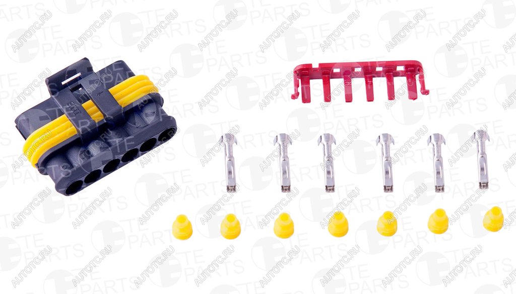 299 р. Разъем IVECO электрический (6-ти контактный) (ответная часть 7813062) TE PARTS TE PARTS 7813067  с доставкой в г. Керчь