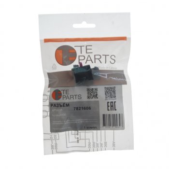 319 р. Разъем HYUNDAI VAG электрический (6-ти контактный) TE PARTS TE PARTS 7821606  с доставкой в г. Керчь. Увеличить фотографию 3