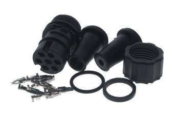 1 359 р. Разъем DAF электрический (7-ми контактный) TE PARTS TE PARTS 7880001  с доставкой в г. Керчь. Увеличить фотографию 1