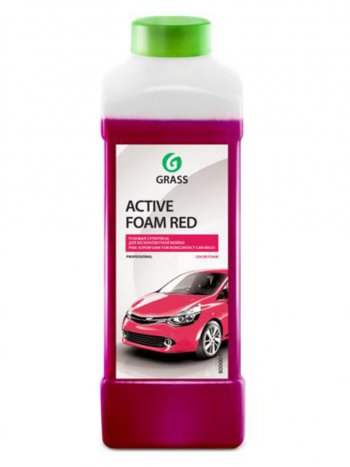 449 р. Шампунь для бесконтактной мойки 1л Active Foam Red GRASS GRASS 800001  с доставкой в г. Керчь. Увеличить фотографию 1