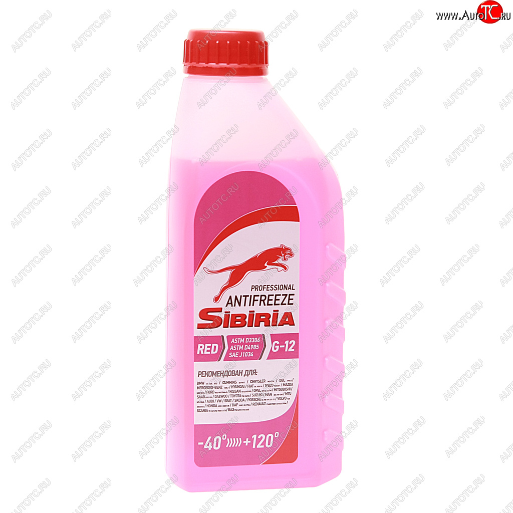 221 р. Антифриз красный -40C 1кг G12+ SIBIRIA SIBIRIA 800598  с доставкой в г. Керчь