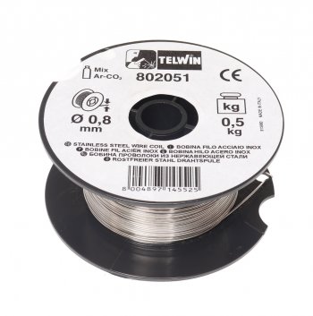 2 459 р. Проволока сварочная d=0.8мм 0.45кг из нержавеющей стали BLUEWELD BLUEWELD 802051 BLUEWELD 802051  с доставкой в г. Керчь. Увеличить фотографию 1