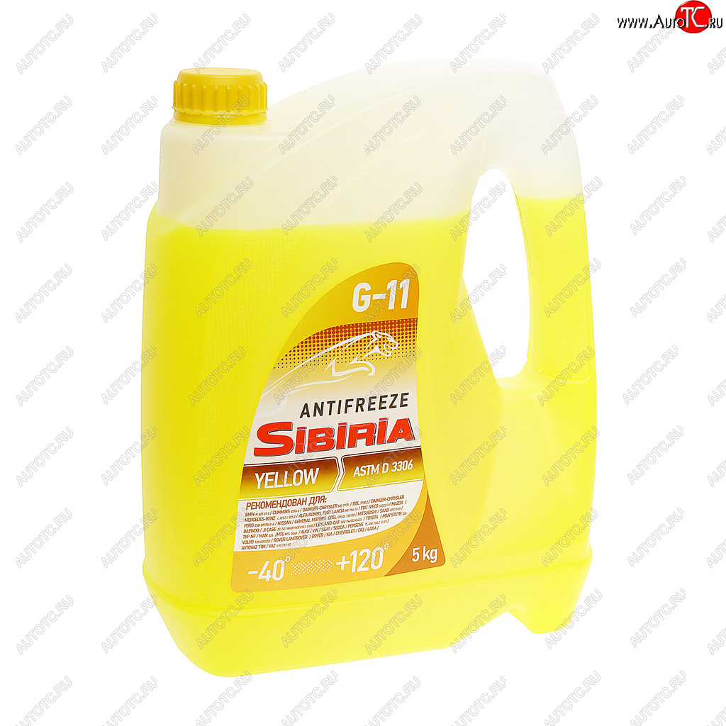 679 р. Антифриз желтый -40C 5кг SIBIRIA SIBIRIA 802165 SIBIRIA 802165  с доставкой в г. Керчь
