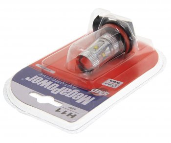 1 229 р. Лампа светодиодная 12V H11 PGJ19-2 6000K 5 светодиодов блистер (1шт.) MEGAPOWER MEGAPOWER-AUTOMOTIVE 80575бл  с доставкой в г. Керчь. Увеличить фотографию 2