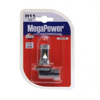 1 229 р. Лампа светодиодная 12V H11 PGJ19-2 6000K 5 светодиодов блистер (1шт.) MEGAPOWER MEGAPOWER-AUTOMOTIVE 80575бл  с доставкой в г. Керчь. Увеличить фотографию 1